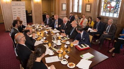 Desayuno informativo en Londres organizado por EL PAÍS y banco Sabadell.