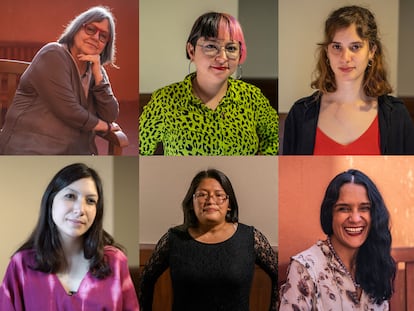 Las escritoras y poetas asistentes a la Feria Internacional del Libro en entrevista con EL PAÍS.