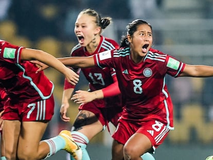 La selección Colombia es finalista de la Copa Mundial Femenina de la FIFA Sub-17, en India, el 26 de octubre de 2022.