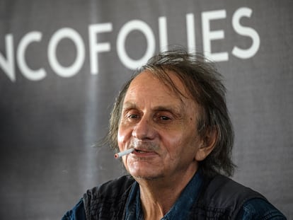 El escritor Michel Houellebecq, en la edición de 2019 del festival de música francés Francofolies.