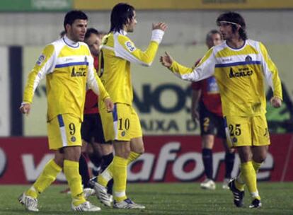 El Getafe celebra el gol que al final valió la eliminatoria