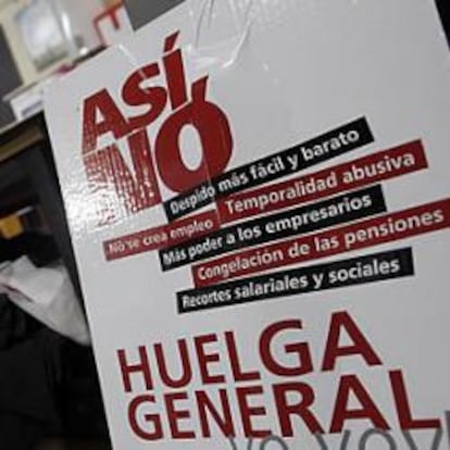 CC OO y UGT auguran violencia donde haya servicios mínimos impuestos