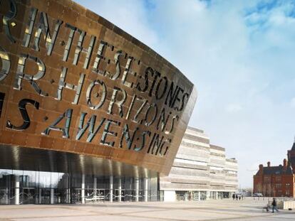 El Millennium Centre de Cardiff, capital de Gales (Reino Unido).