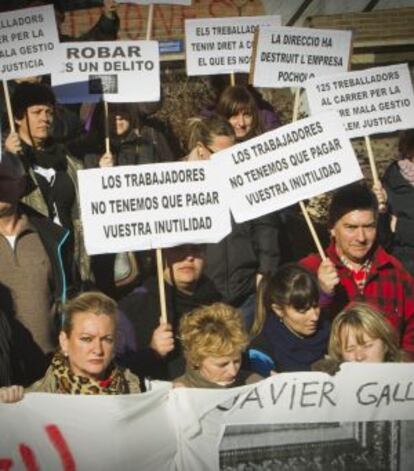 Encierro de los trabajadores de Gallostra.