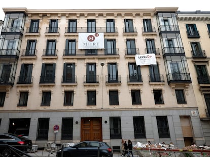 Fachada del edificio en la calle Zorrilla, el 9 de febrero.