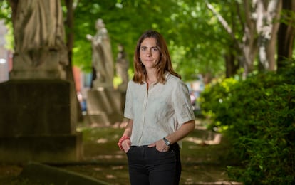 Oihane Mendizabal, diretora do projeto transfronteiriço Pirenaeus, no dia 29 de maio em Pamplona.