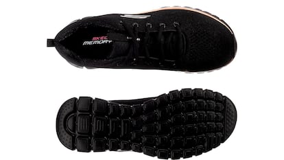 Skechers for women on white background.