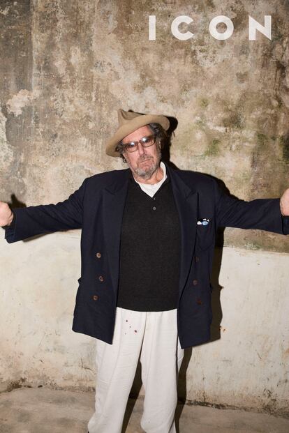 Julian Schnabel posa para ICON en la galería de arte Villa Magdalena, en San Sebastián.