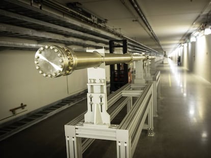 Túnel del acelerador lineal de la Fuente Europea de Neutrones por Espalación, el Lund (Suecia).