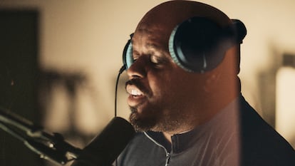 CeeLo Green en el estudio Easy Eye Sound en Nashville (EE UU).