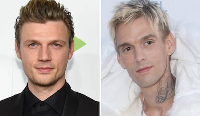 Nick Carter (a la izquierda) y Aaron Carter (a la derecha).