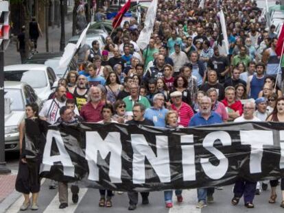 Manifestaci&oacute;n el 29 de agosto en Bilbao por la amnist&iacute;a a los presos etarras.