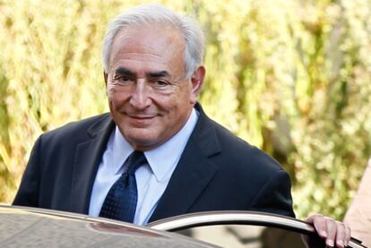 Dominique Strauss-Kahn, ayer en París.