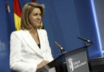 Cospedal,tras ser investida presidenta de Castilla-La Mancha