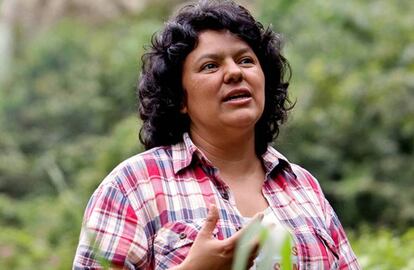 Berta Cáceres, ecologista asesinada en Tegucigalpa.