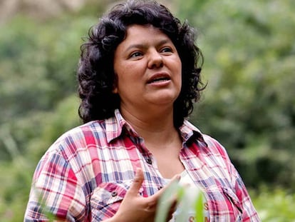 Berta Cáceres, ecologista asesinada en Tegucigalpa.