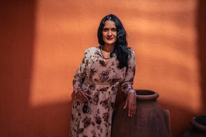 Alma Delia Murillo en la FIL de Guadalajara, en noviembre de 2021.