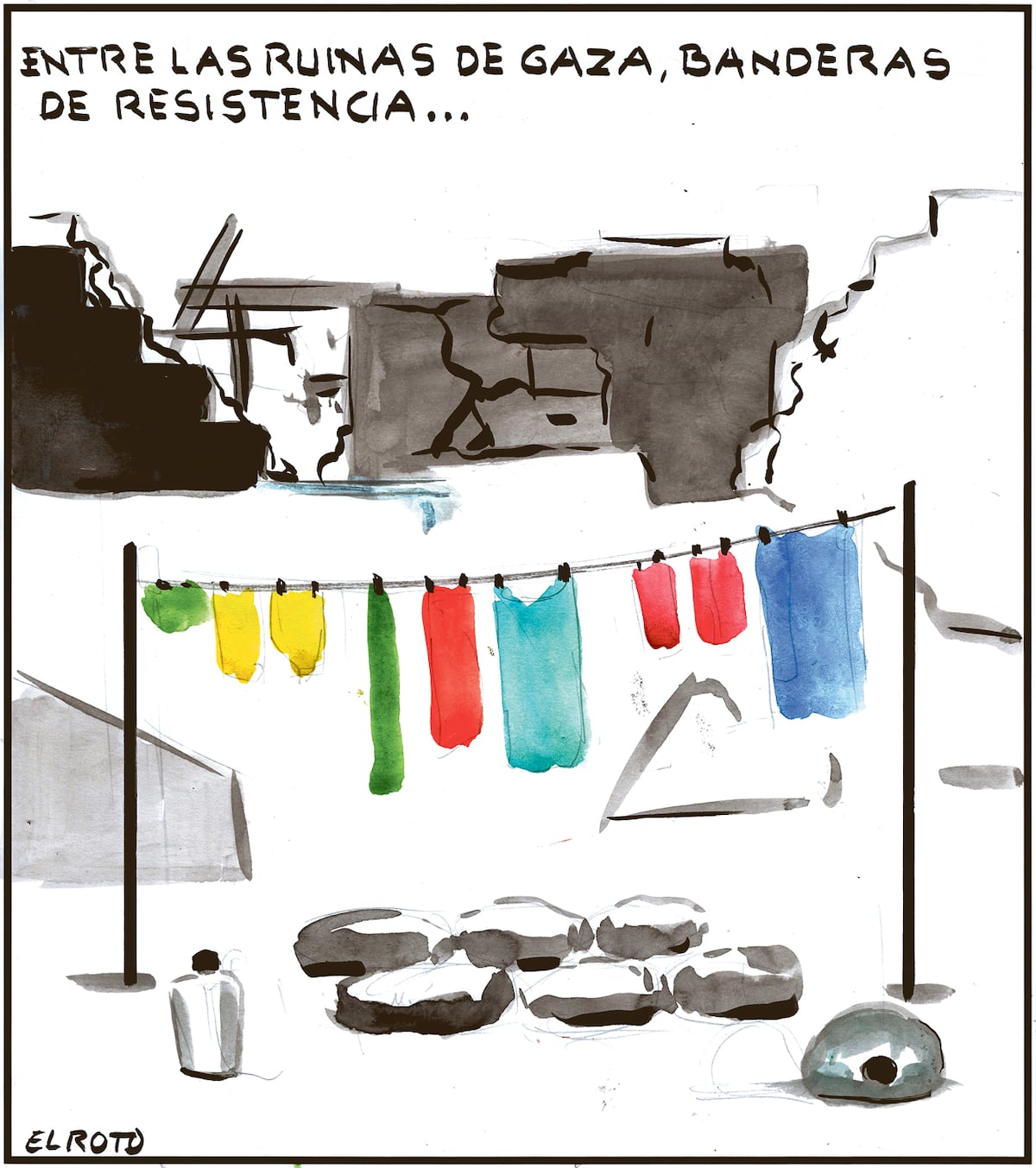 El Roto: resistir entre las ruinas de Gaza