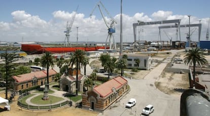 Instalaciones de Navantia en Puerto Real (Cádiz).