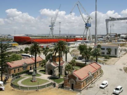 Instalaciones de Navantia en Puerto Real (Cádiz).