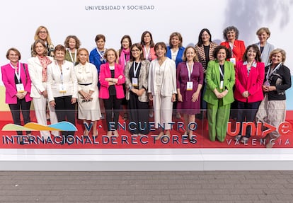 Rectoras de las universidades españolas, en mayo de 2023 en la Universidad Politécnica de Valencia.