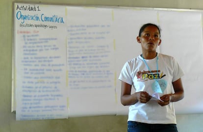 Karla Díaz, nicaragüense, lideresa comunitaria del asentamiento Los Laureles Sur, en Managua.