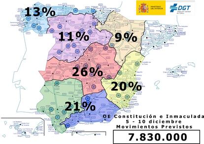 Movimientos previstos en el puente de la Constitución e Inmaculada.