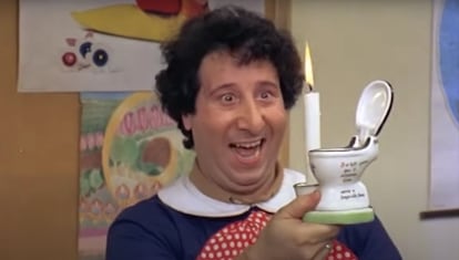 Alvaro Vitali, caracterizado como Jaimito, el personaje que le hizo más famoso en los años ochenta.