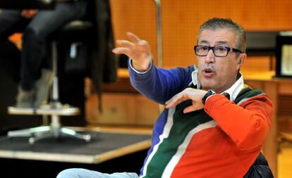 Emilio Sagi, en un ensayo de &quot;Linda de Chamounix&quot;.