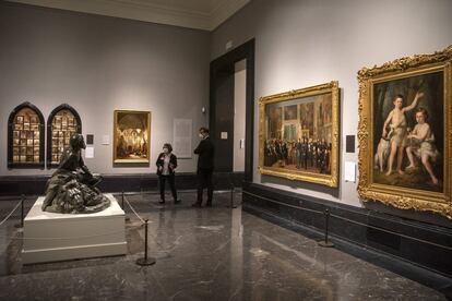 Uno de los espacios se ha dedicado a la pintura del Romanticismo a través sobre todo la obra hecha en Sevilla y Madrid, donde se recuperó el valor de la tradición pictórica del Siglo de Oro.