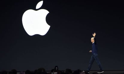 El CEO de Apple, Tim Cook, en California el pasado noviembre.