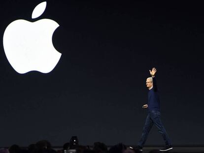 El CEO de Apple, Tim Cook, en California el pasado noviembre.