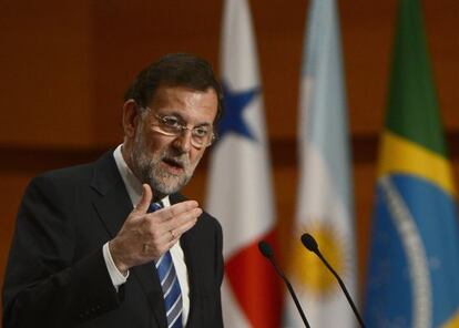 Rajoy en la Cumbre Iberoamericana de Cádiz.