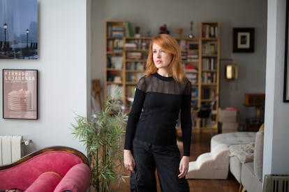 The writer, at her home in Madrid.