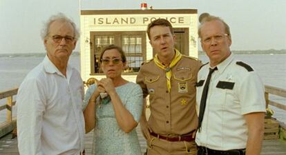 Un fotograma de 'Moonrise kingdom'.