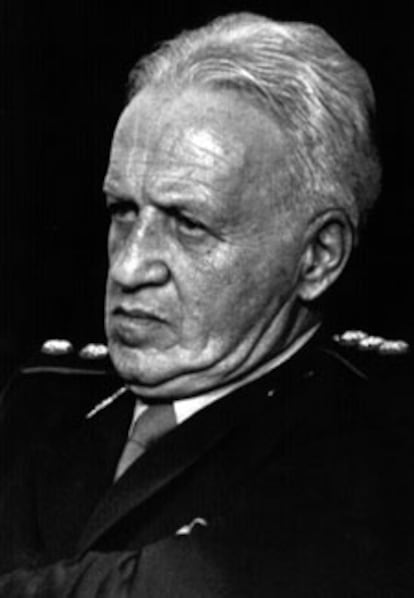 Galtieri, durante el juicio por su responsabilidad en la guerra de las Malvinas.