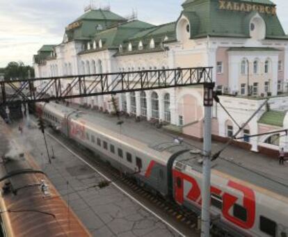 Estación ferroviaria de Jabárovsk.