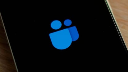 Logo de Microsoft Teams en un smartphone