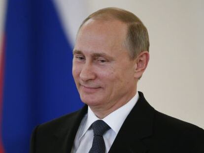 El president rus, Vladímir Putin, aquest dijous a Moscou.