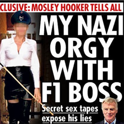 El dominical britnico entrevist a una de las prostitutas que participarn en la orga sadomasiquista con Max Mosley. "Mi orga nazi con un jefe de la F1", dice el titular.