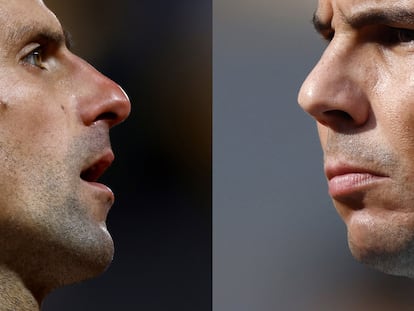 Djokovic y Nadal, en Roland Garros.