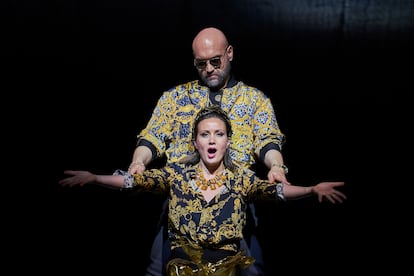 Xavier Sabata y Julie Fuchs, en un momento de un ensayo