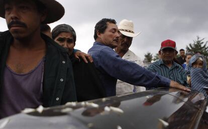 El funeral de uno de los migrantes asesinados en San Fernando (imagen de 2011).