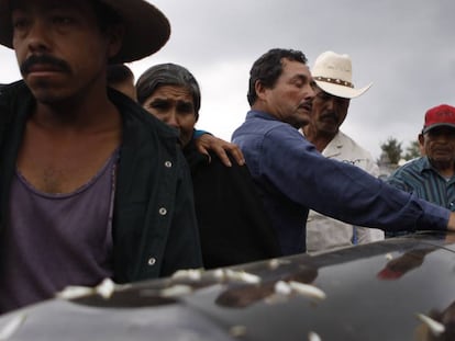 El funeral de uno de los migrantes asesinados en San Fernando (imagen de 2011).