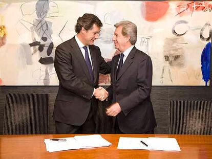 José Manuel Entrecanales, presidente de Acciona, y Fulvio Conti, consejero delegado de Enel.