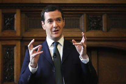 El ministro de Finanzas George Osborne 