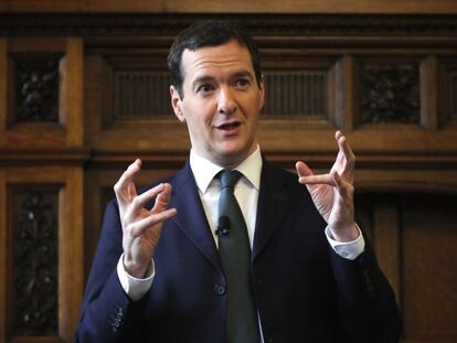 El ministro de Finanzas George Osborne 