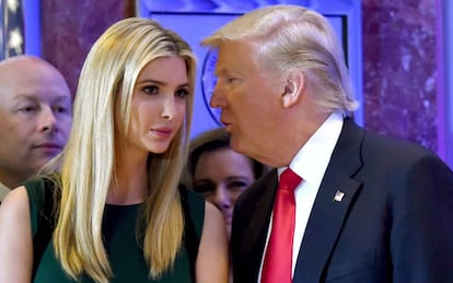 Donald Trump, com sua filha Ivanka.