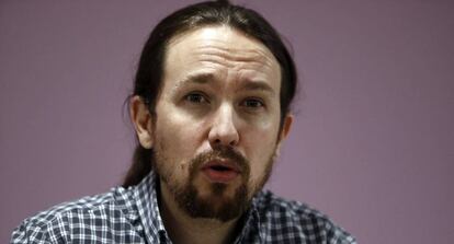 El l&iacute;der de Podemos, Pablo Iglesias.