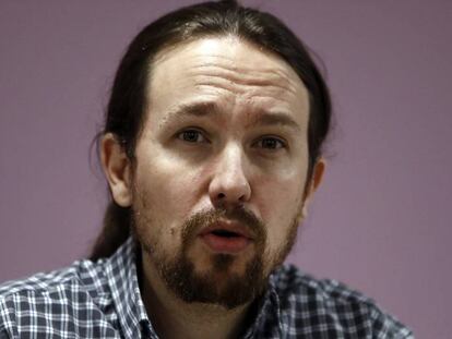 El l&iacute;der de Podemos, Pablo Iglesias.